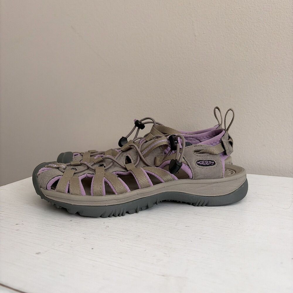 Keen Newport H2 Womens Sandals Size 8.5 Gray Purple Waterproof Hiking Outdoor